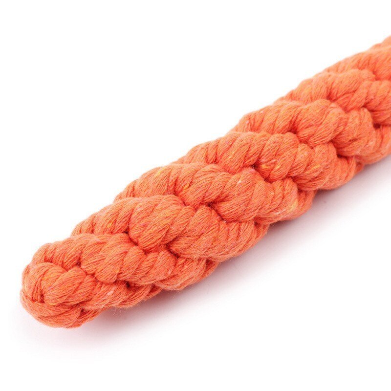1PC 22cm Pet Supply High Quality Pet Dog Toy Carrot Shape Rope Puppy Chew Toys Teath Cleaning Outdoor Fun Training - BougiePets
