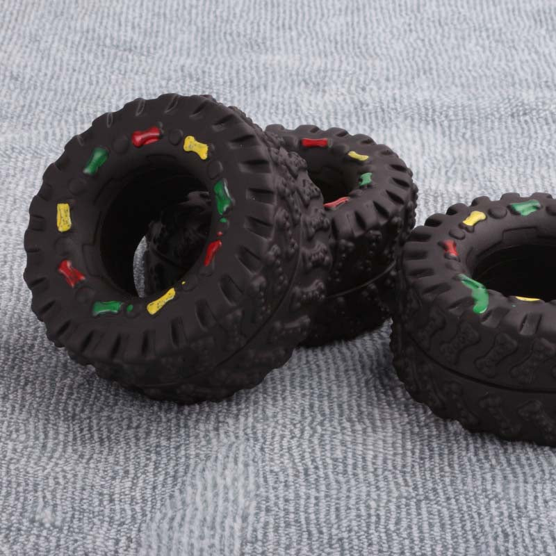 Mini Elasticity Tire Dog Chew Toy - BougiePets
