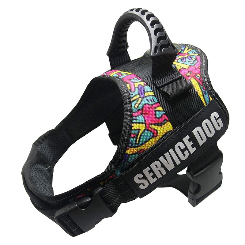 Dog Harness K9 Reflective Breathable Adjustable NO PULL Pet Harness for Small Medium Large Dogs Vest Harness Collar Dog Supplies - BougiePets