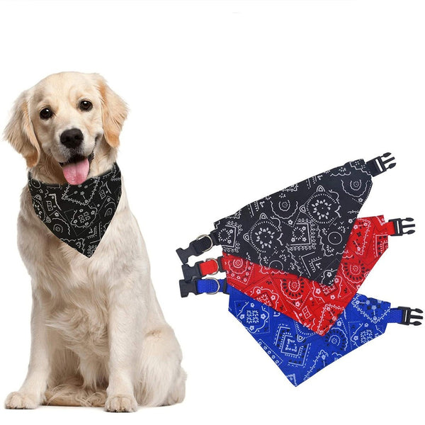 Pretty&amp;Better Dog Bandanas Large Pet Scarf Pet Cotton Plaid WashableBow ties Collar Cat Dog Scarf Large Dog Accessories Kerchief - BougiePets