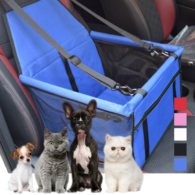 Pet Dog Car Seat Waterproof Basket Waterproof Dog Seat Bags Folding Hammock Pet Carriers   Bag For Small Cat Dogs Safety Travel - BougiePets