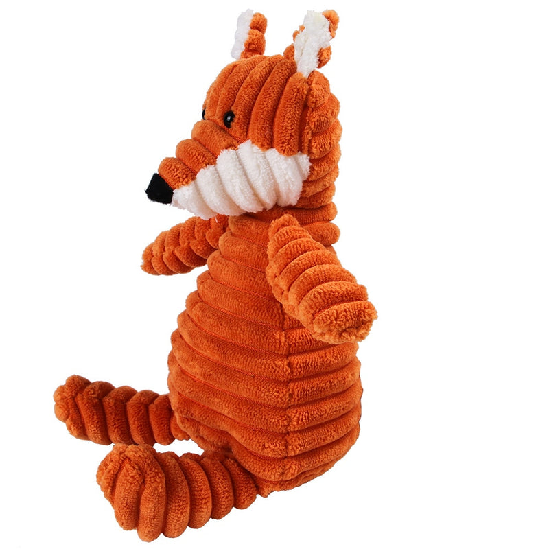 Corduroy Dog Toys for Small Large Dogs Animal Shape Plush Pet Puppy Squeaky Chew Bite Resistant Toy Pets Accessories Supplies - BougiePets
