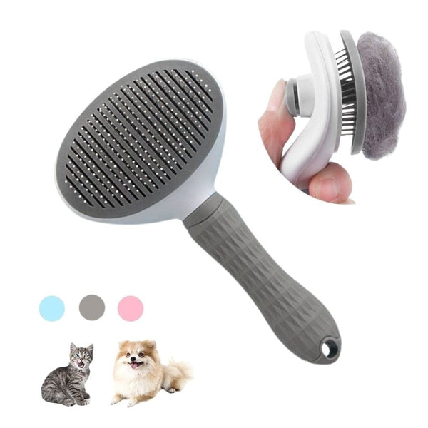 Pet Dog Hair Brush Cat Comb Grooming And Care Cat Brush Stainless Steel Comb For Long Hair Dogs Cleaning Pets Dogs Accessories - BougiePets