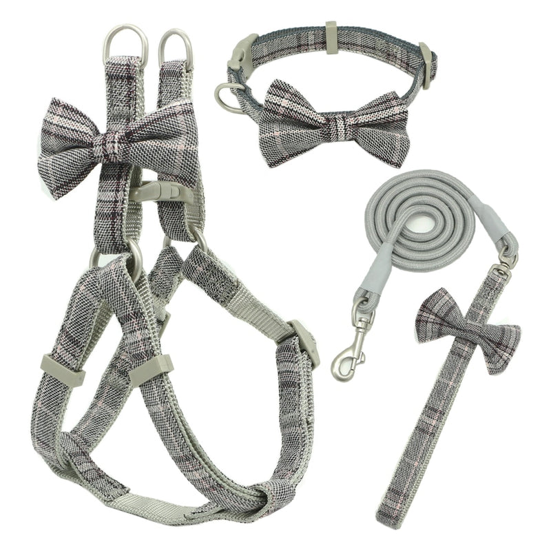 Soft Pet Harness Leash Collar Set - BougiePets