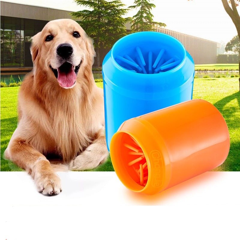 Dog Paw Cleaner Cup for Small Large Dogs Pet Feet Washer Portable Pet Cat Dirty Paw Cleaning Cups Soft Silicone Foot Wash Tools - BougiePets