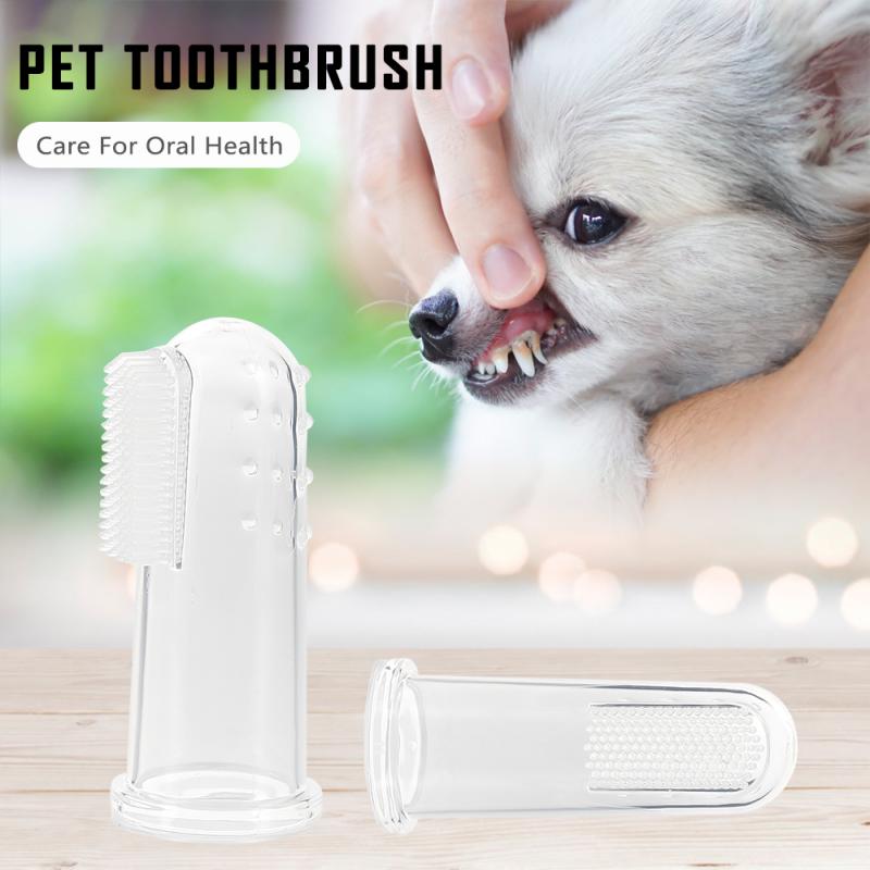 Hot Sales Dog Cat Cleaning Supplies Soft Pet Finger Toothbrush Teddy Dog Brush Addition Bad Breath Teeth Care Dog Accessories - BougiePets
