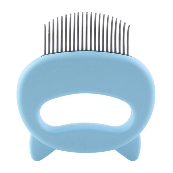 Pet Massage Brush Shell Shaped Handle Pet Grooming Massage Tool To Remove Loose Hairs Only For Small and Medium Pets Clean Comb - BougiePets