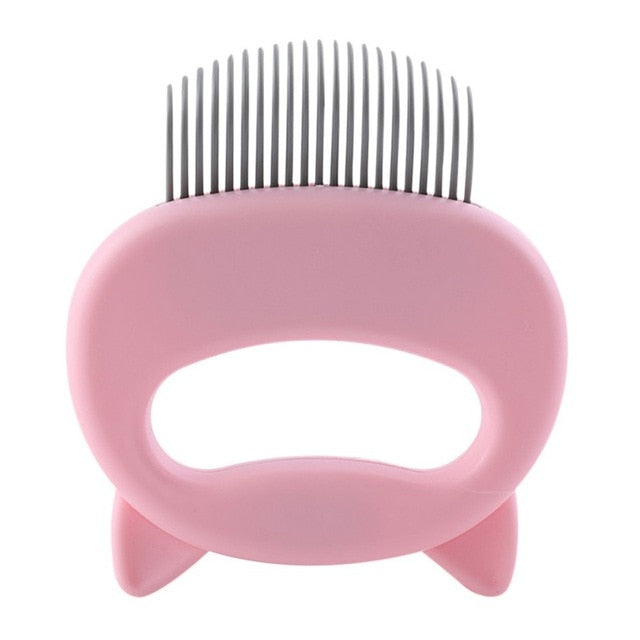 Pet Massage Brush Shell Shaped Handle Pet Grooming Massage Tool To Remove Loose Hairs Only For Small and Medium Pets Clean Comb - BougiePets