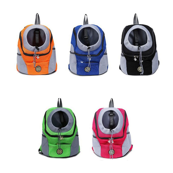 1 Pcs Puppy Kitten Outdoor Backpack Chest Bag Breathable Mesh Pets Outing Carrying Casual Dogs Teddy Golden Retriever - BougiePets