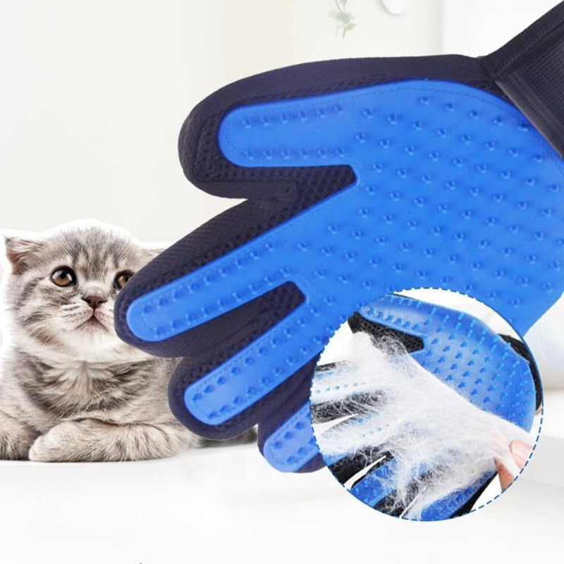 Classic Practical Cat Grooming Glove Pets Hair Deshedding Brush Comb Gloves For Pet Dogs Cats Cleaning Massage Gloves For Animal - BougiePets