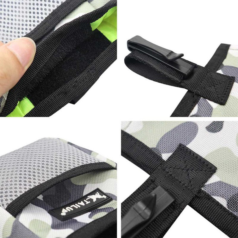 Pet Hands Free Training Waist Bag Dog Feed Pouch Outdoor Portable Camouflage Pattern Dog Treat Waterproof Cloth Bag - BougiePets