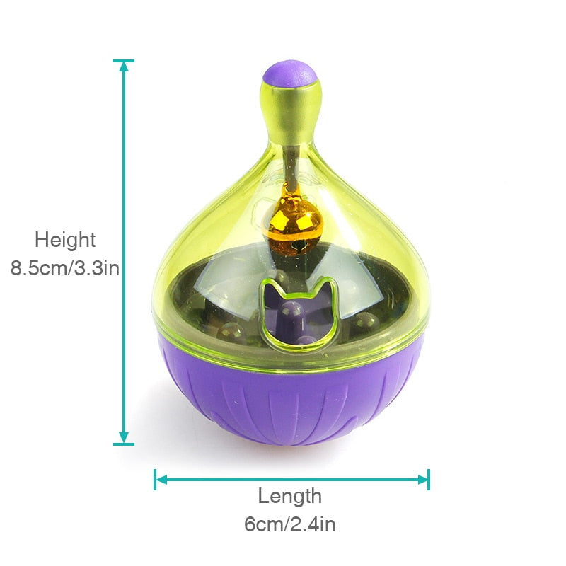 Pet Fun Bowl Feeder Dog Cat Feeding Toys Pet Tumbler Leakage Food Ball for Training Playing Exercise IQ Toy Pets Supplies - BougiePets