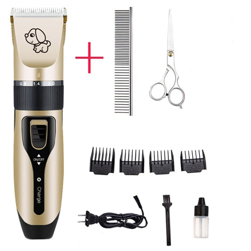 Rechargeable Low-Noise Cat Dog Hair Trimmer Electrical Pet Hair Clipper Remover Cutter Grooming Pets Hair Cut Machine - BougiePets