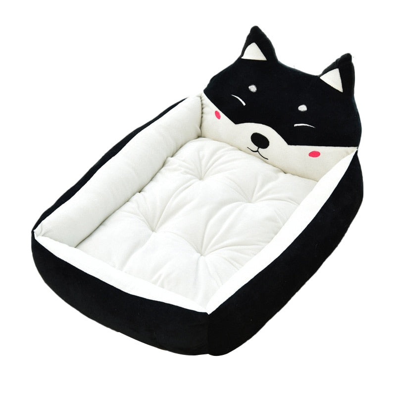 pawstrip Cute Pet Winter Dog Bed Sofa Soft Warm Cat Bed House Cartoon Small Dog Bed Cushion Pet Sofa Bed For Dog Chihuahua Teddy - BougiePets