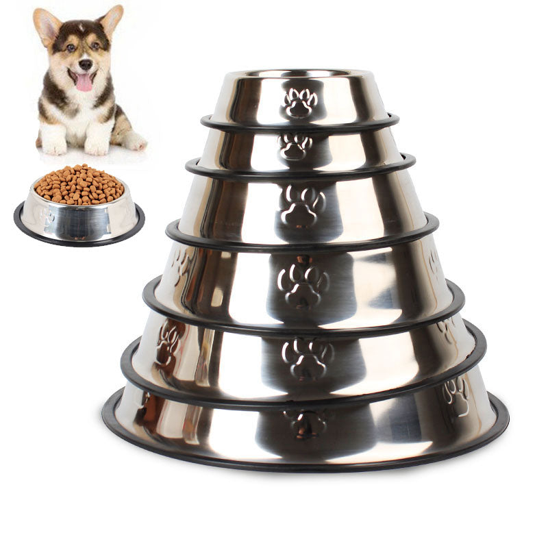 Anti-Skid Pet Stainless Steel Bowls - BougiePets