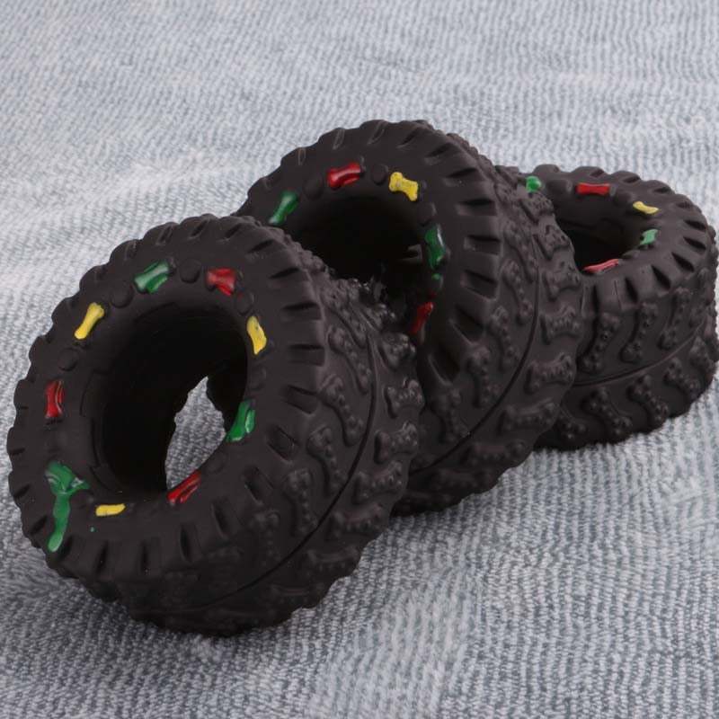 Mini Elasticity Tire Dog Chew Toy - BougiePets