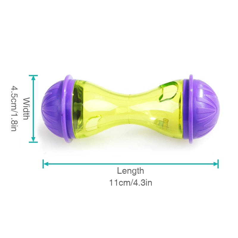 Pet Fun Bowl Feeder Dog Cat Feeding Toys Pet Tumbler Leakage Food Ball for Training Playing Exercise IQ Toy Pets Supplies - BougiePets