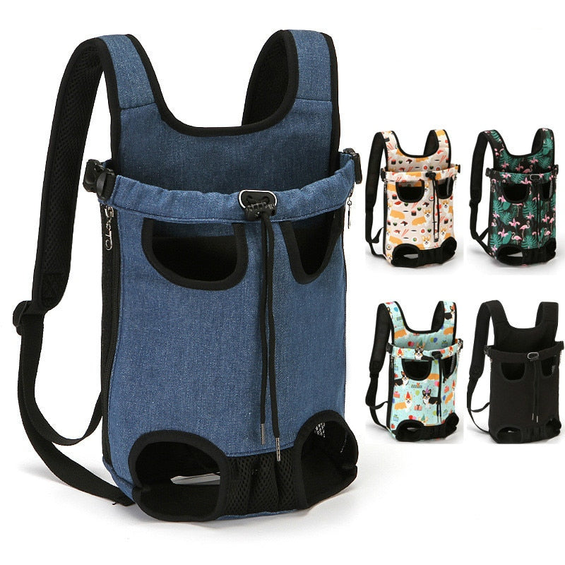 Pets Accessories Cat Backpack Canvas Breatable Puppy Travel Dog Bag Backpack for Small Dog Chihuahua Pitbull Corgi Cat Carrier - BougiePets