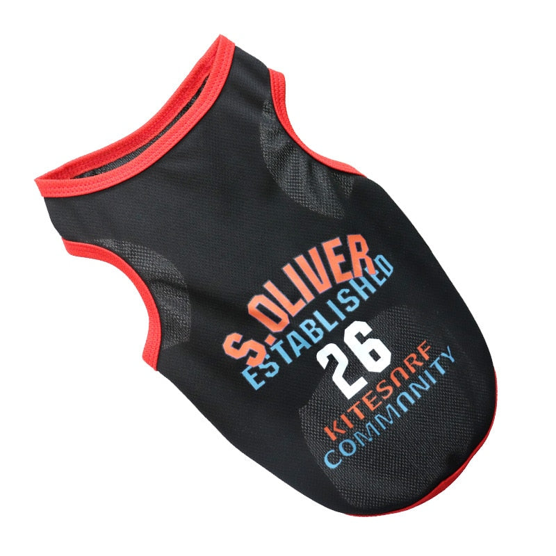 Breathable Dog Basketball Jersey - BougiePets