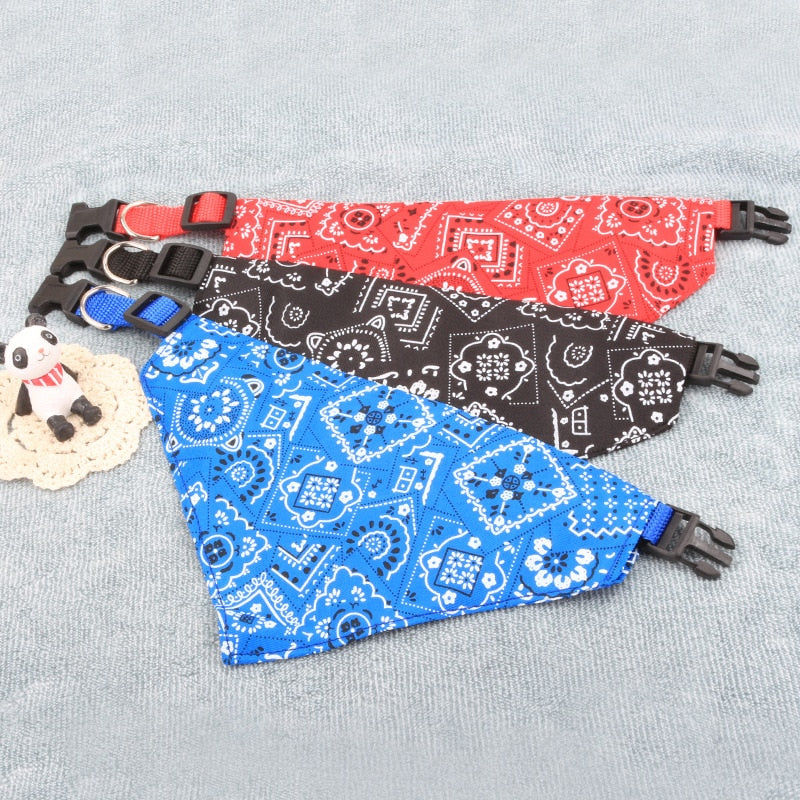 Pretty&amp;Better Dog Bandanas Large Pet Scarf Pet Cotton Plaid WashableBow ties Collar Cat Dog Scarf Large Dog Accessories Kerchief - BougiePets