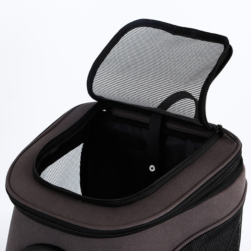 Large Pet Backpack Portable Space Capsule Breathable Window Cat Carrier Dog Bag Pets Products Accessories Portable Travel Bags - BougiePets