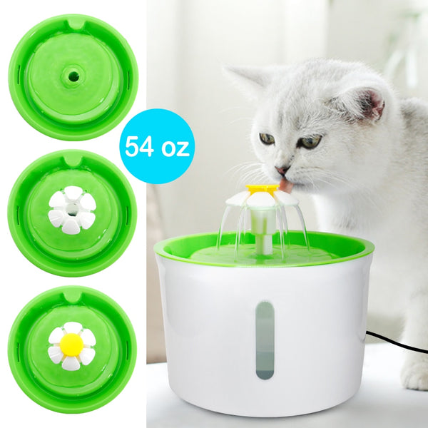 1.6L Automatic Cat Dog Water Fountain Electric Pet Drinking Feeder Bowl USB Mute Dog Cat Water Dispenser Pets Drinker Feeder - BougiePets