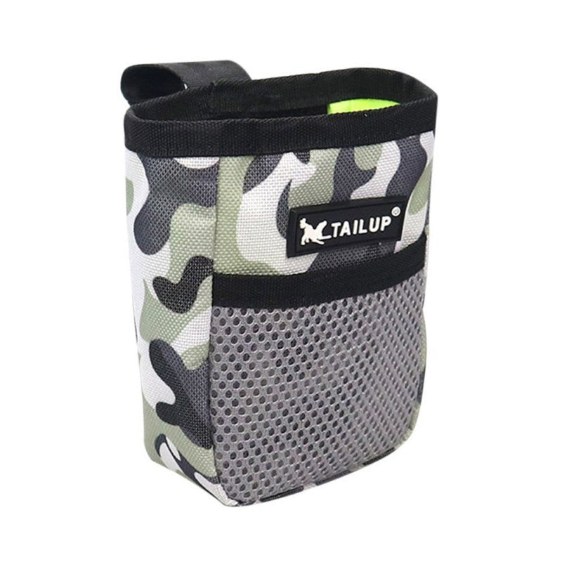 Pet Hands Free Training Waist Bag Dog Feed Pouch Outdoor Portable Camouflage Pattern Dog Treat Waterproof Cloth Bag - BougiePets