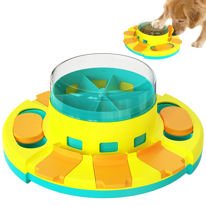 Dog Puzzle Toys Slow Feeder Interactive Increase Puppy IQ Food Dispenser Slowly Eating NonSlip Bowl Pet Cat Dogs Training Game - BougiePets