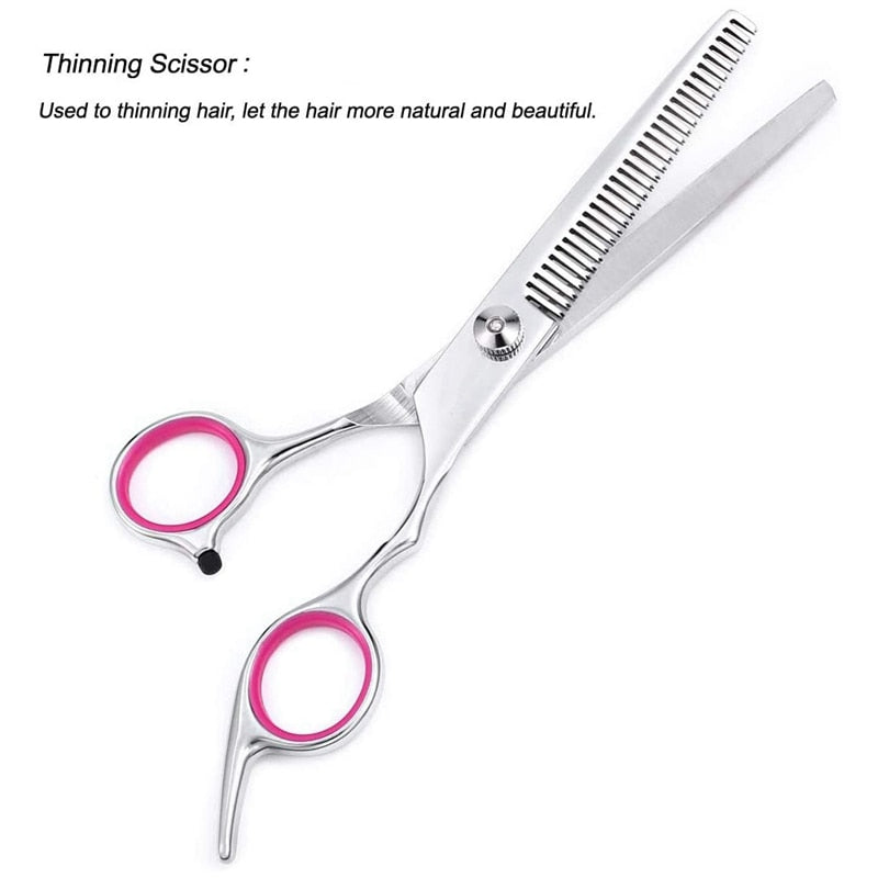 Pet Grooming Scissors Set with Safety Round Tip Cat Dog Hair Cutting Tool Dog Grooming Scissors Kit for Dog Cat Hair Care - BougiePets