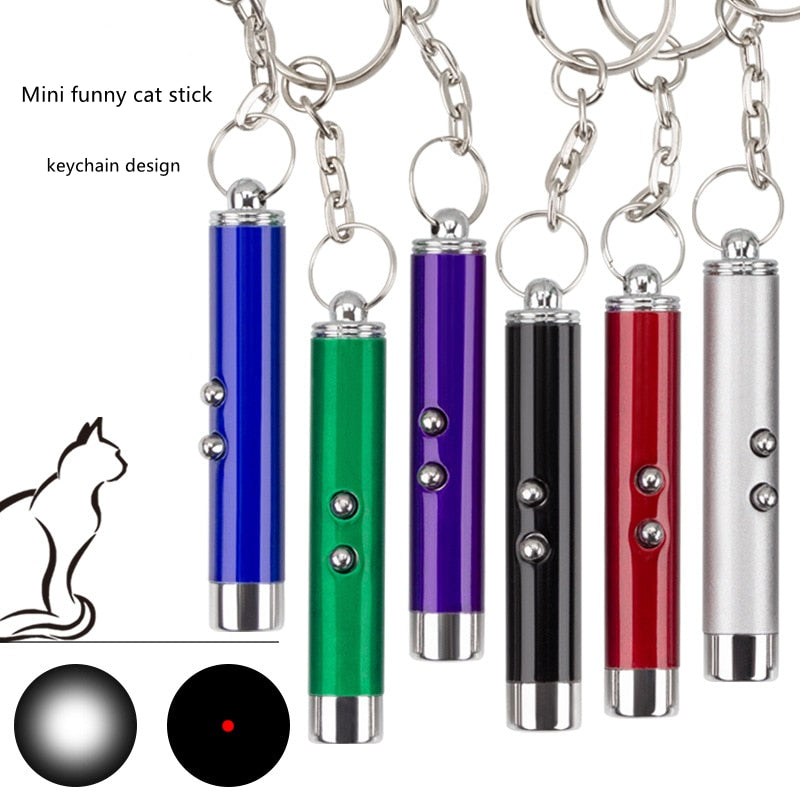 Led Lights Funny Cat Stick Toys Cat Dog Pointer Red Light Sticks Pen Inttoyeractive Toy And Lighting 2-In-1 Pet Accessories - BougiePets
