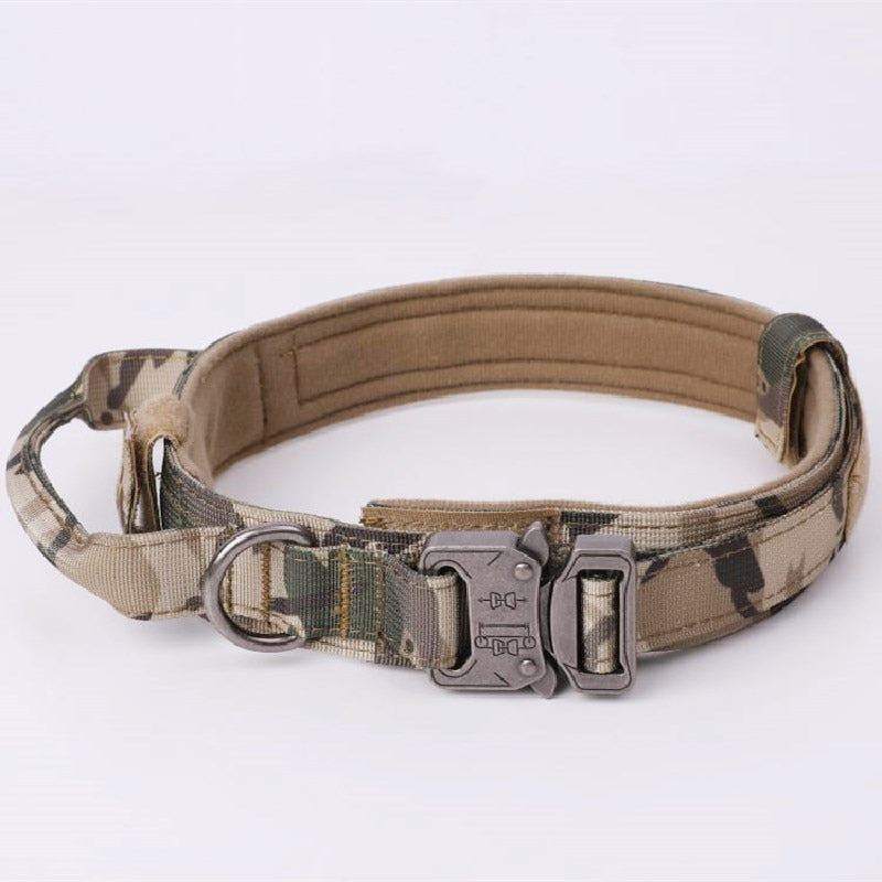 Durable Tactical Dog Collar Leash Set Military Pet Collars Heavy Duty For Medium Large Dogs German Shepherd Training Accessories - BougiePets