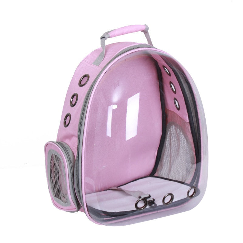 Cat bag breathable portable pet carry backpack cat and dog outdoor travel backpack transparent space style pet backpack cat bag - BougiePets