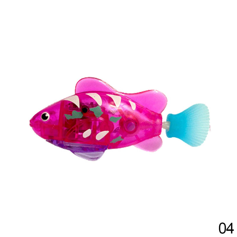 Cat Interactive Electric Fish Toy Water Cat Toy for Indoor Play Swimming Robot Fish Toy for Cat and Dog with LED Light Pet Toys - BougiePets