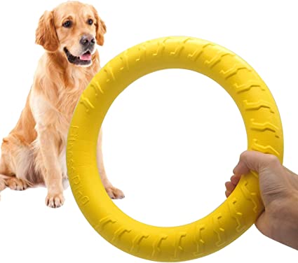 Pet Flying Dog Toy Training Ring Puller Resistant Bite Floating Toy Puppy Training Ring Interactive Game Playing Products Supply - BougiePets