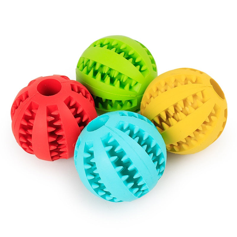 Elastic Rubber Feeding Chewing Ball - BougiePets