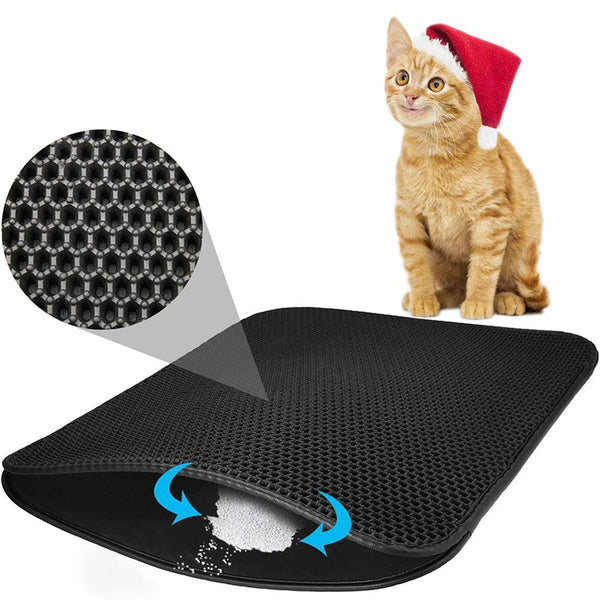 Cat Litter Mat EVA Double-Layer Cat mat - BougiePets