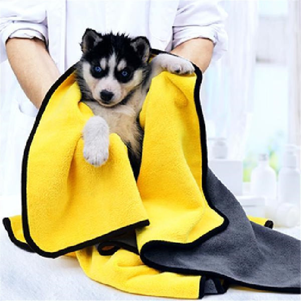 Quick-drying Bath Towel for Dogs Cats - BougiePets