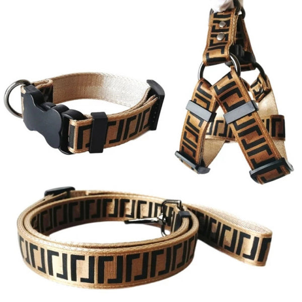 Stylish Dog Harness Collar Leash Sets - BougiePets