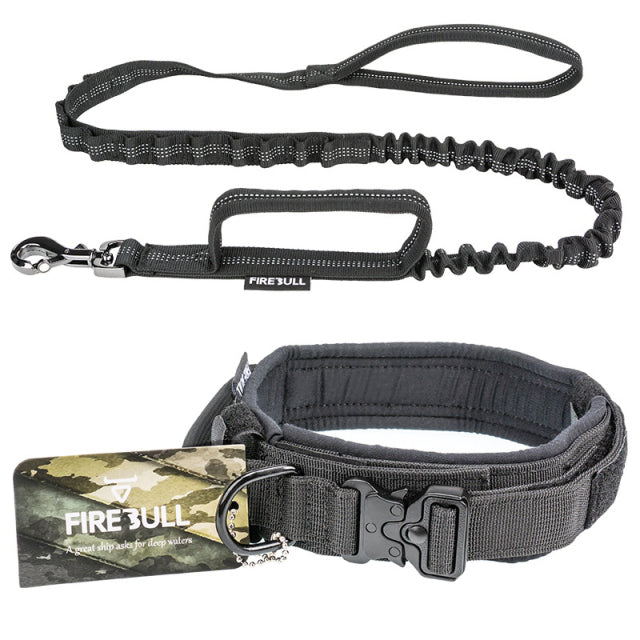 Tactical Dog Collar Leash Set - BougiePets